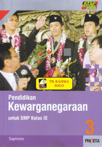 Image of Pendidikan kewarganegaraan 3 untuk smp kelas ix